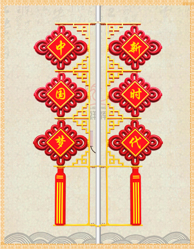 三連串中國結(jié)